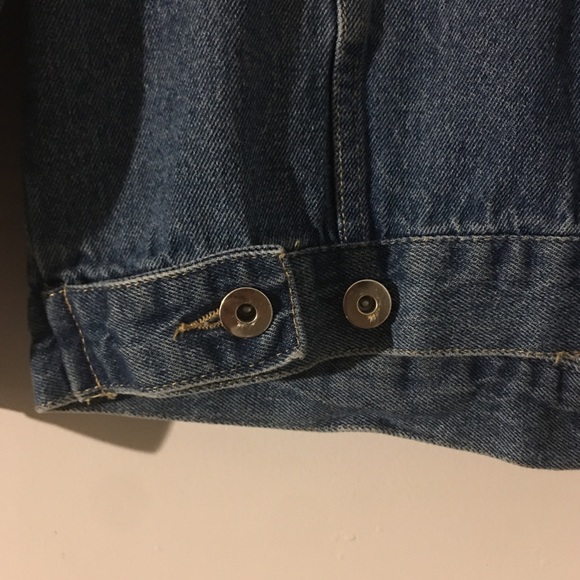 Oversized Women’s Denim Jacket w/ black lace - Picture 6 of 8